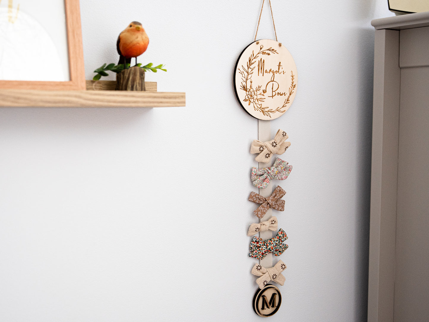 Personalised Boho Bow Holder