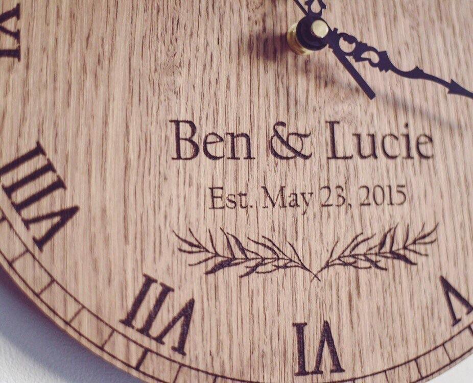 Personalised Couple Anniversary Date Clock-Maison Creations