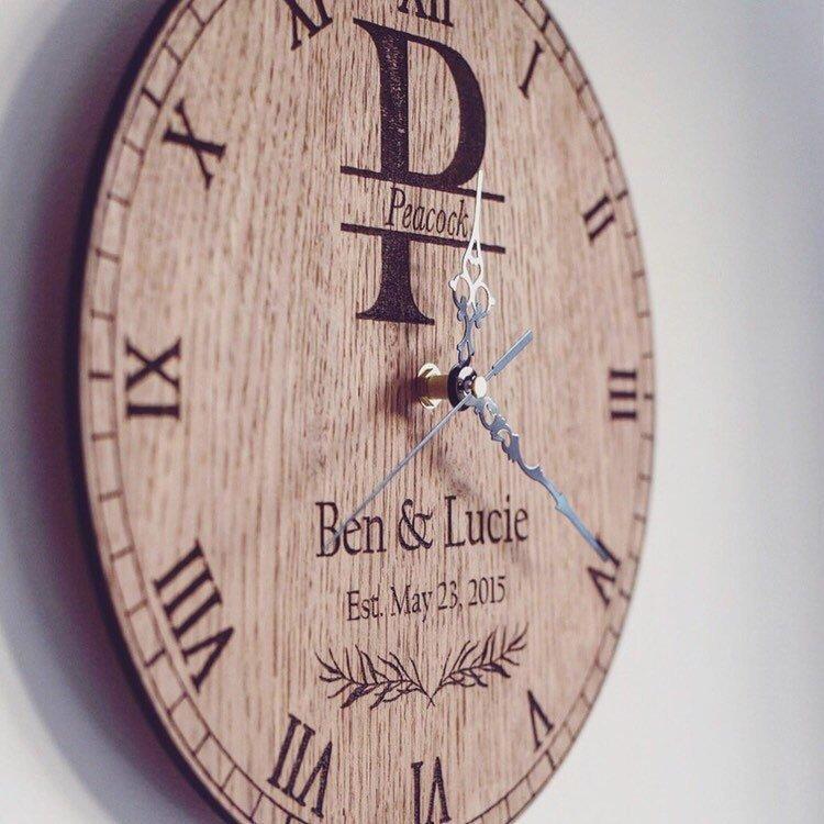 Personalised Couple Anniversary Date Clock-Maison Creations