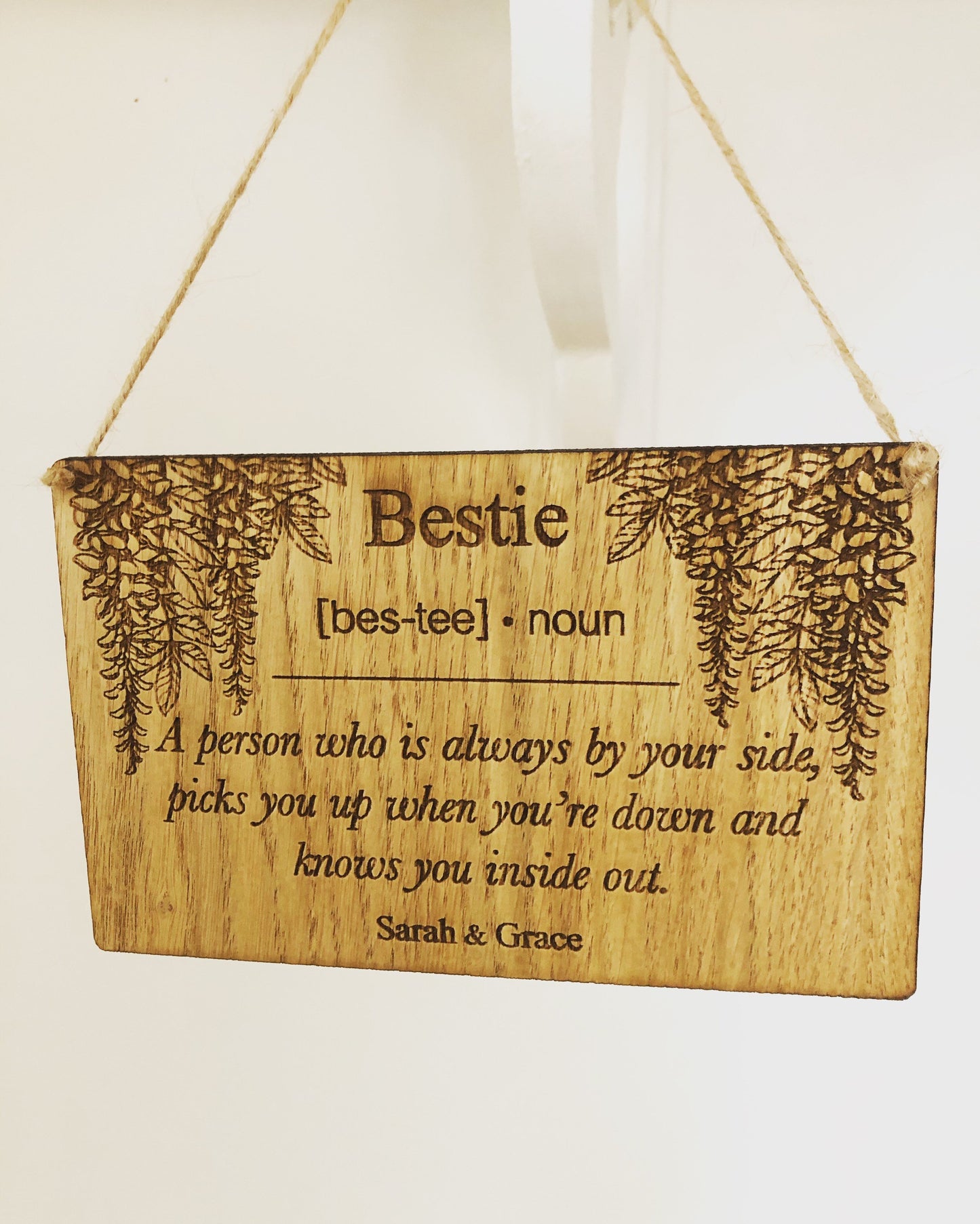 Personalised Bestie Sign