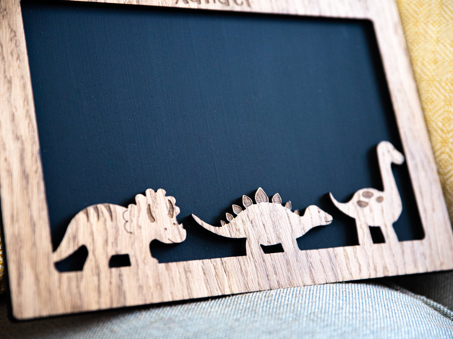Children's Personalised Chalkboard | Dinosaur Themed Gift | Learn To Write | Learn To Draw | Gift For | Chalkboard | Gift For Boy Or Girl