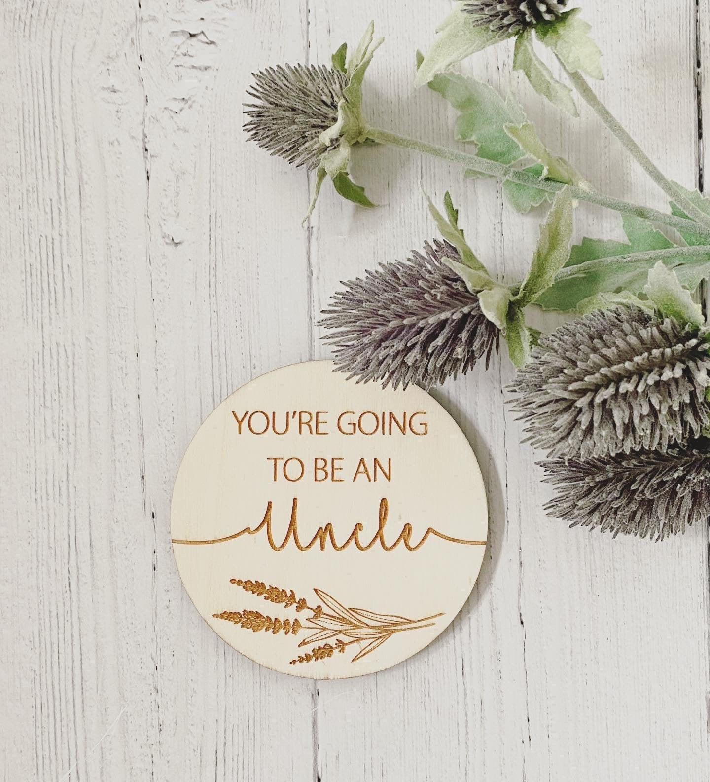 Pregnancy Announcement Plaques | You’re Going To Be A Daddy | Sister| Grandparents | Baby Announcement Photo Props | Boho Photo Props | Wood