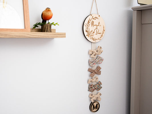 Personalised Boho Bow Holder