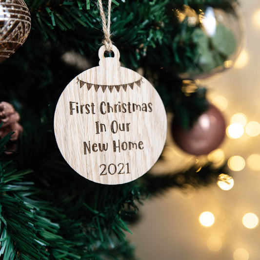 First Christmas In Our New Home Bauble