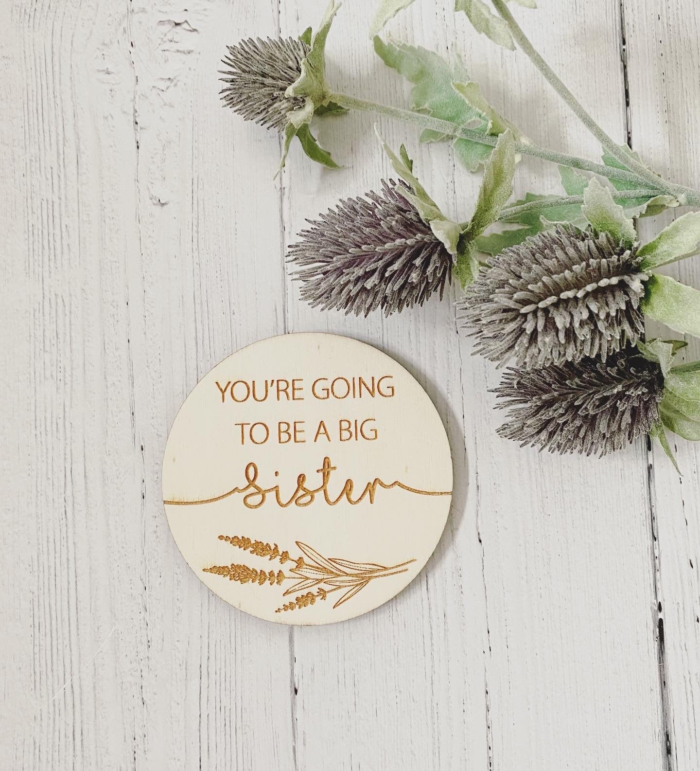 Pregnancy Announcement Plaques | You’re Going To Be A Daddy | Sister| Grandparents | Baby Announcement Photo Props | Boho Photo Props | Wood