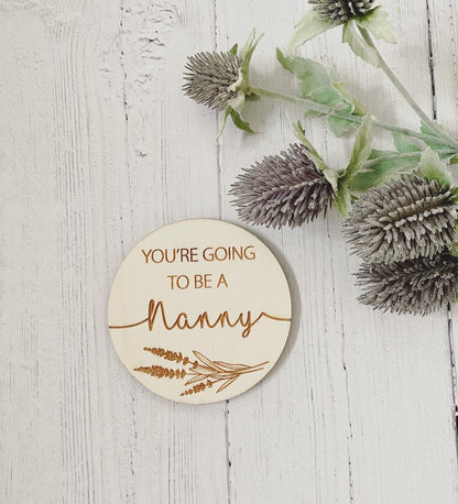 Pregnancy Announcement Plaques | You’re Going To Be A Daddy | Sister| Grandparents | Baby Announcement Photo Props | Boho Photo Props | Wood