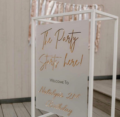 Party Entrance Sign